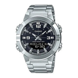 CASIO ANALOGUE DIGITAL MENS STAINLESS STEEL